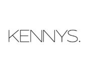 Schriftzug "KENNYS." auf grauem Hintergrund.