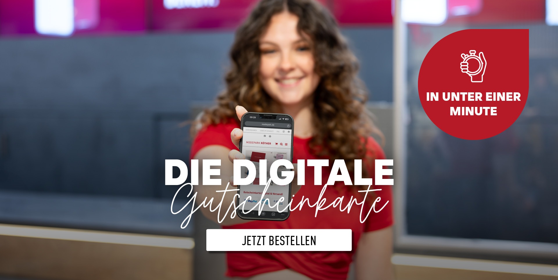 Die digitale Gutscheinkarte | Modepark Röther