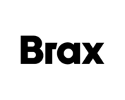 Brax-Logo in schwarzer Schrift.