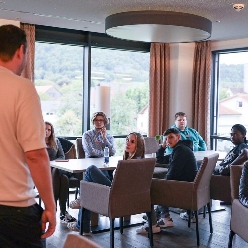 Eine Gruppe von Auszubildenden bei den Azubi-Tagen.