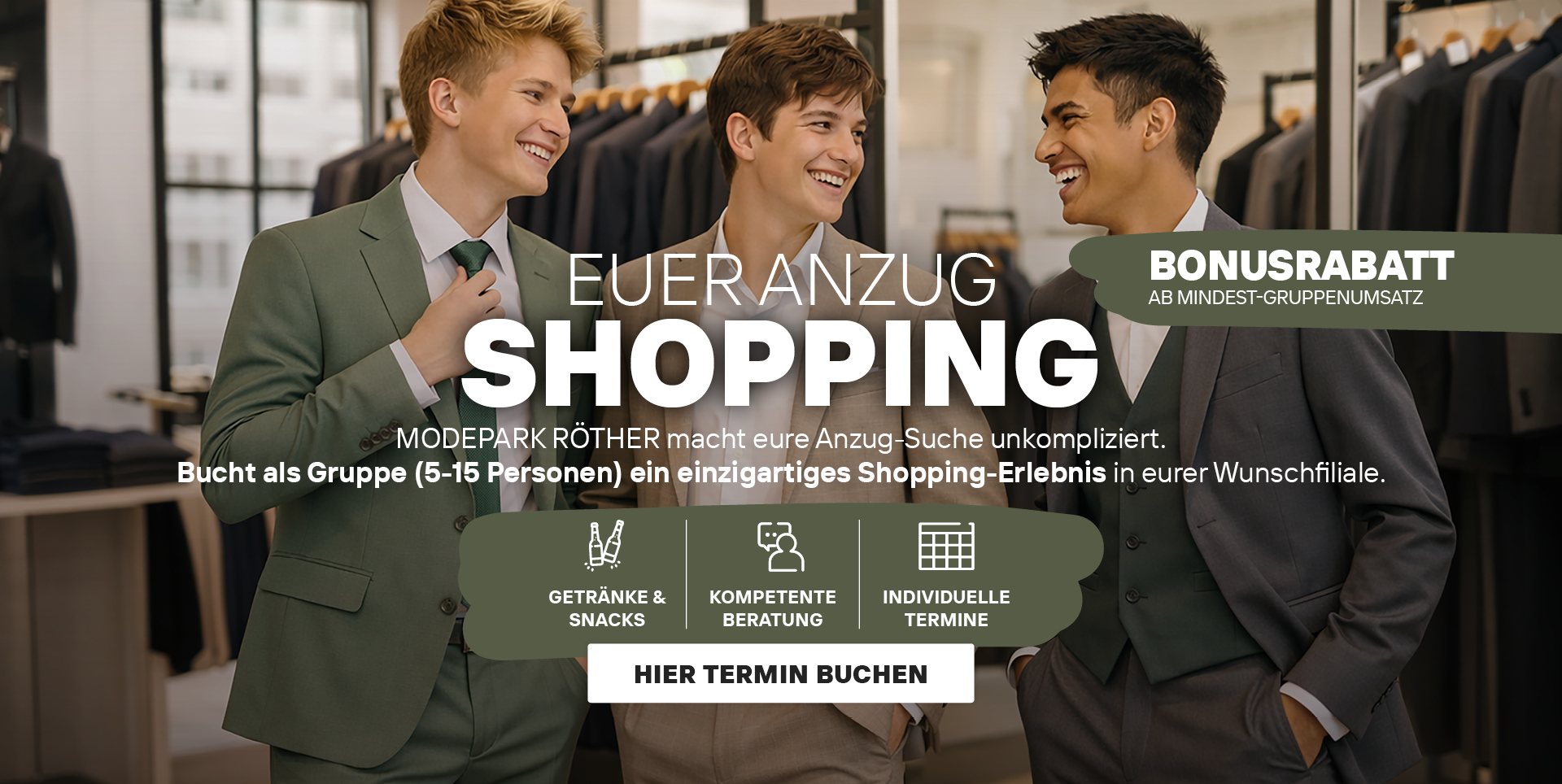 Euer Anzug Shopping