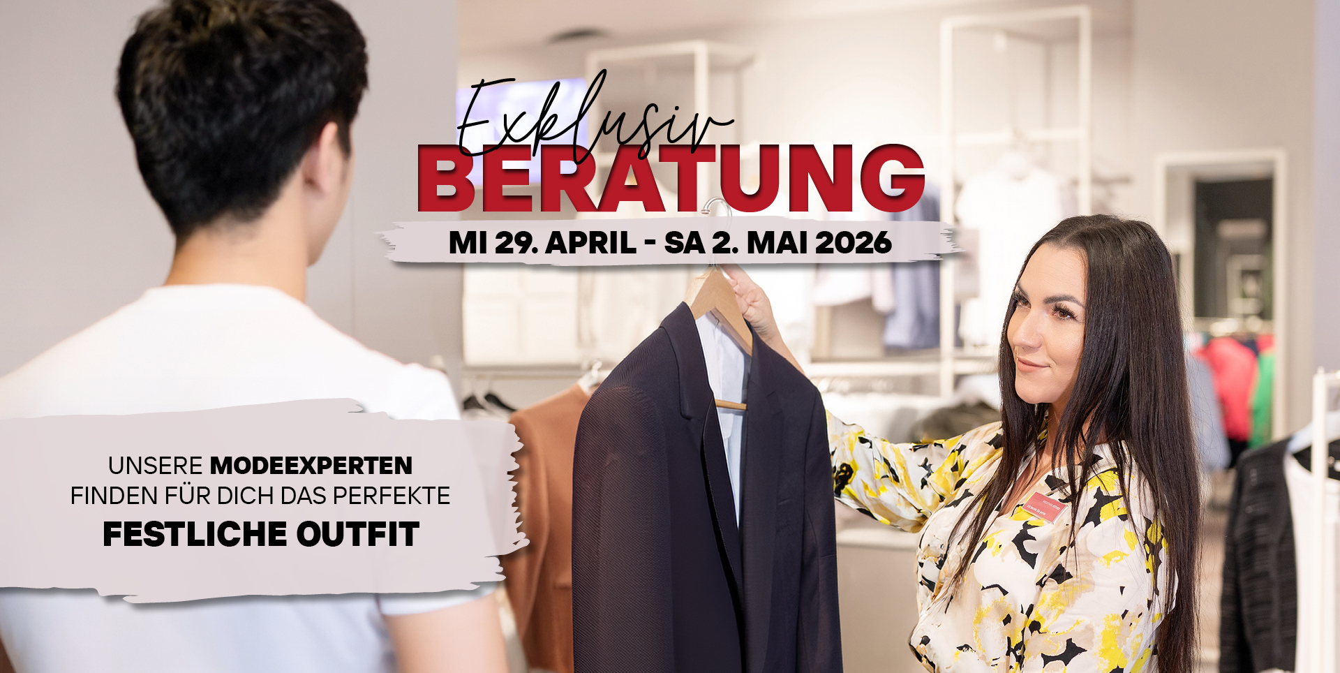 Exklusive Beratungstage für festliche Outfits