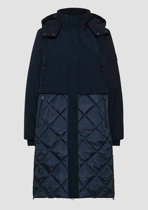 Damenparka mit Kapuze und Taschen, ideal für kalte Wetterbedingungen. Damenparka mit Kapuze und Taschen, ideal für kalte Wetterbedingungen.