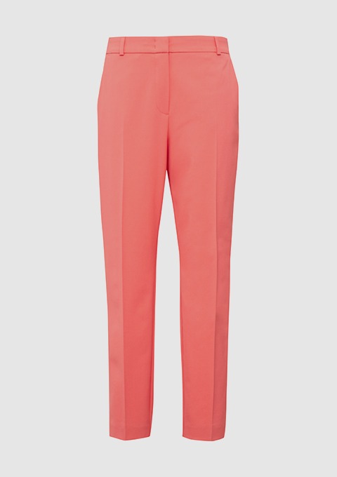 Rosa Damenhose mit einem Reißverschluss am Bund. Rosa Damenhose mit einem Reißverschluss am Bund.