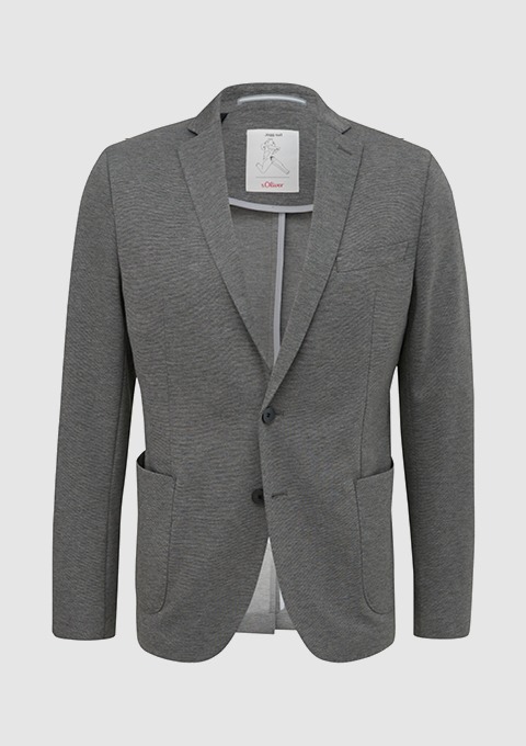 Elegante graue Blazerjacke Elegante graue Blazerjacke